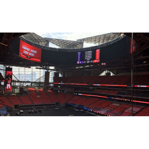 Curved P5.95 Led Screens For Events , Outdoor Led Display Board Synchronous Control Method