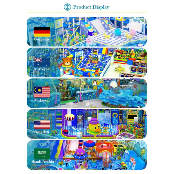 CE Certified Sturdy Ocean Theme Indoor Playground Custom Play Gym For Kids