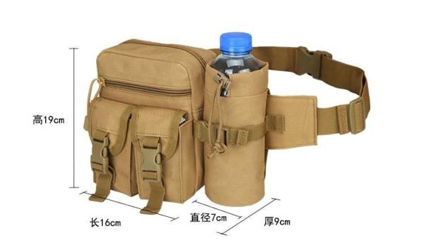 Tactical Waist Bag Military Fanny Pack, Utility Belt With Water Bottle Holder, Suitable For Hiking Mountaineeri
