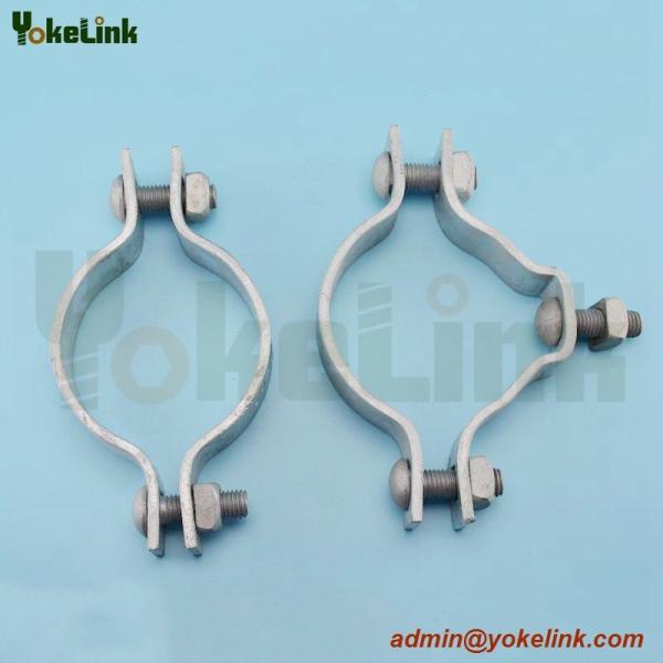 high quality galvanized electric pole clamp/pole band for overhead line fittings