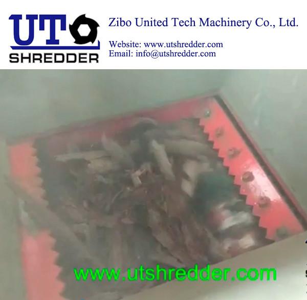 waste wood board /wood box / wood furniture Shredding machine, single shaft shredder
