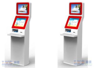quiosque de informação duplo do serviço do auto do monitor do LCD da tela da tela de toque 17inch