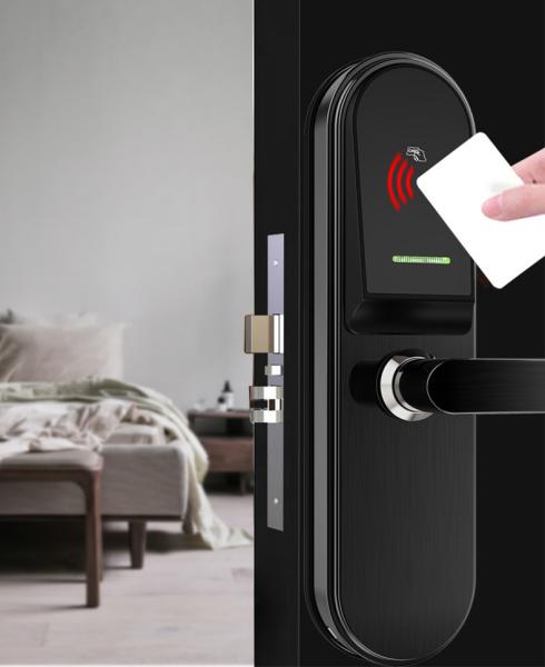 Zinc Alloy Wireless Digital Fingerprint Lock For Hotel Ergonomic Design