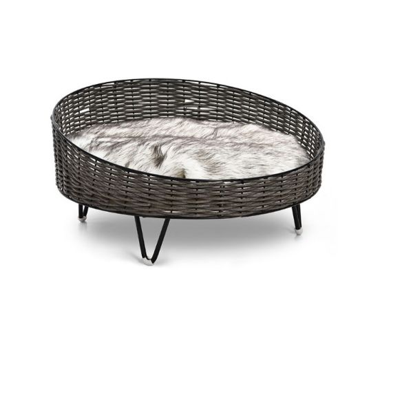 PE Rattan Handwoven Nest Small Animal Pet Bed Cattery Pet House For Dogs Cats Indoor