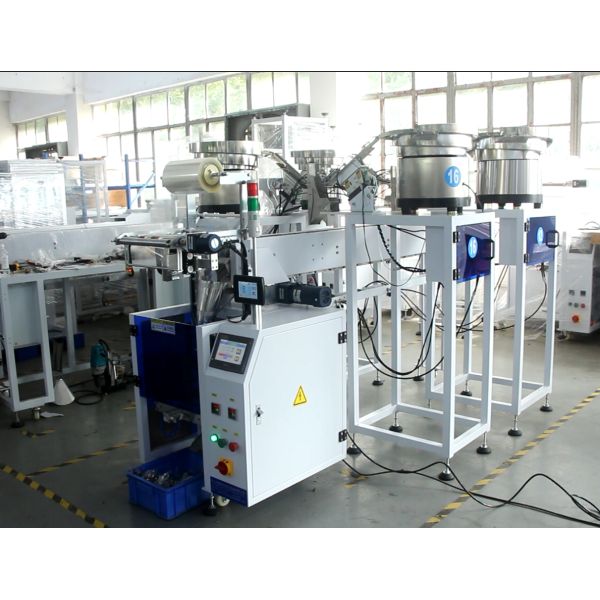 fastener nuts bolts multi-function automatic furniture screw counting packaging machines four vibrating feeder packing machine