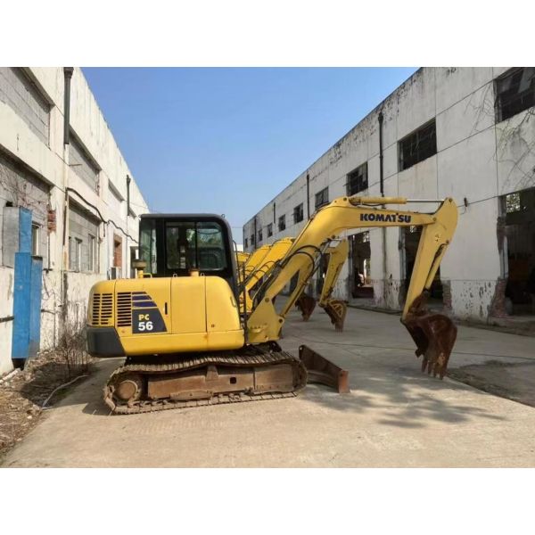 Original Color Used Komatsu PC56MR-2 Mini Excavator In Excellent Condition