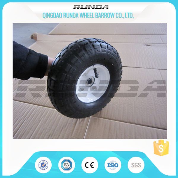 Comb Pattern 10 Inch Pneumatic Wheels Large Friction Against Tire Skidding