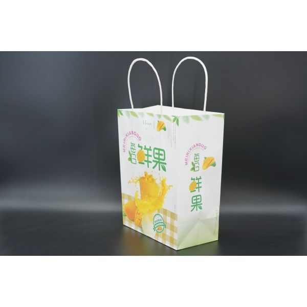 Sturdy Biodegradable Kraft Paper Bags Eco Friendly Materials Choice
