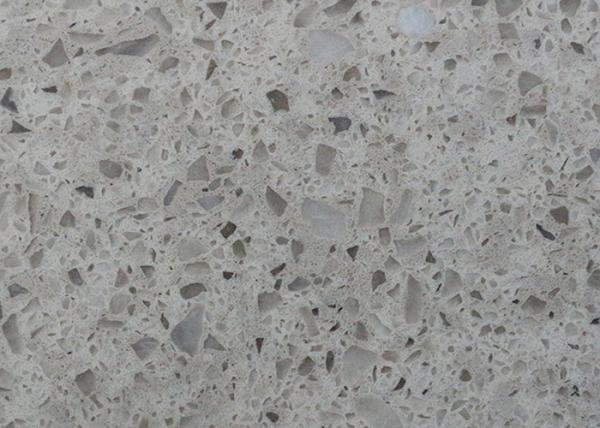 Gray Quartz Kitchen Countertops , Polished Granite Bathroom Countertops