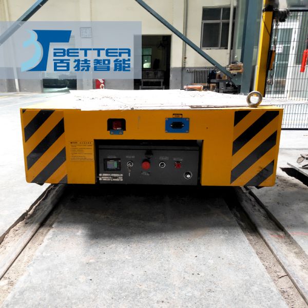 1-50 Ton Motorized Transfer Trolley Workshop Electric Rail Transfer Car