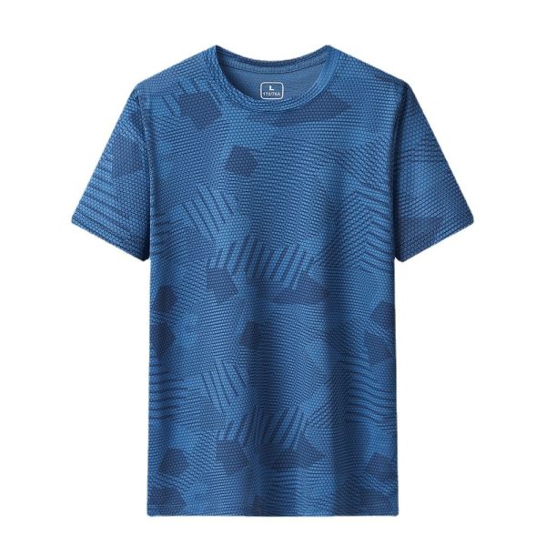 Summer UPF 50 UV Printed Tee Shirt Custom Logo Boxy Gym Streetwear for Men and Women