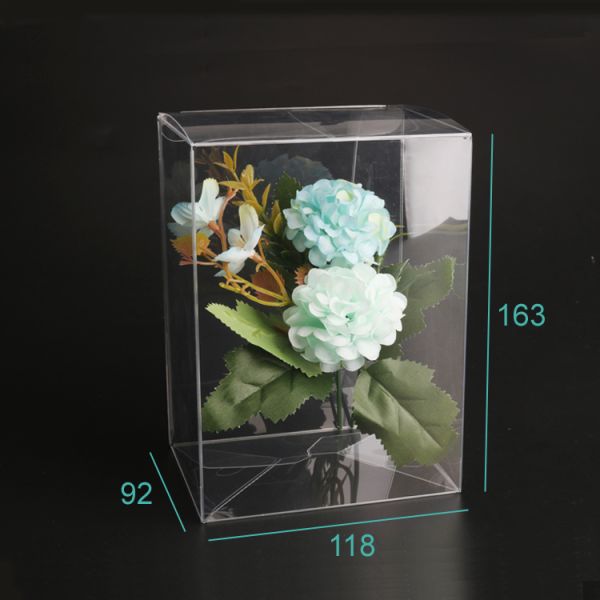 Cube Gift Acetate Box Transparent PET Packaging Clear Vinyl PVC Box Packaging Plastic Boxes