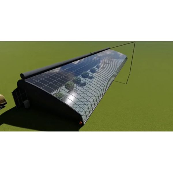 Теплица с арочной крышей для орошения солнечными лучами и посадки цветов