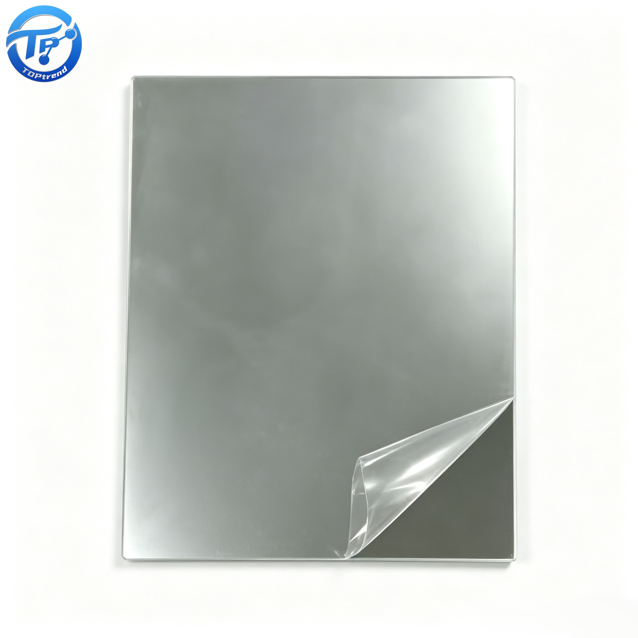 Wholesale PC Self Adhesive Mirror Sheet Flexible Polycarbonate Back Glue Mirror Custom Die Cut for Decoration