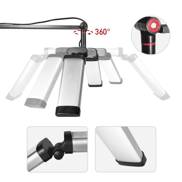 Portable half moon light FZ-20H 20w Foldable arm fill light LED lamp tattoo eyelash lamp nail beauty eyelash extension light