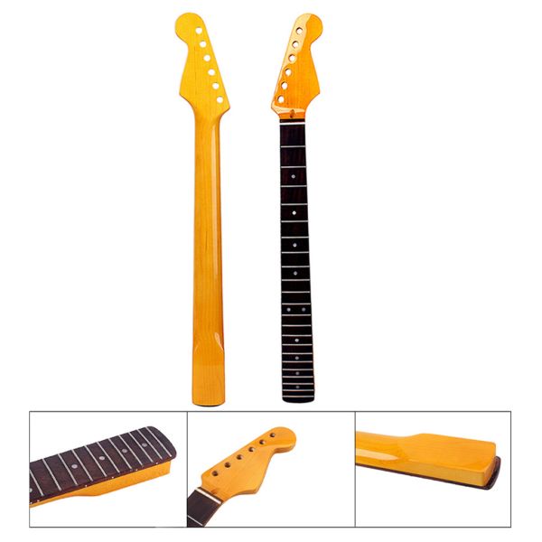 Розовое пальцевое доска 22 Fret Bass Neck ST Гитара Neck High Gloss