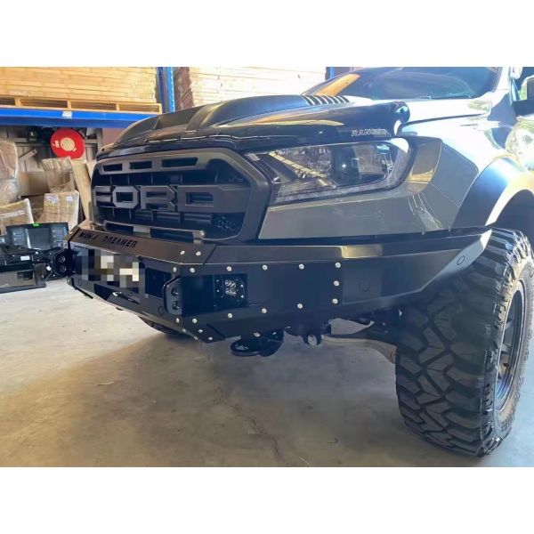 Black Q235 Ranger Raptor FORD Bull Bar 4x4 Steel Bumpers