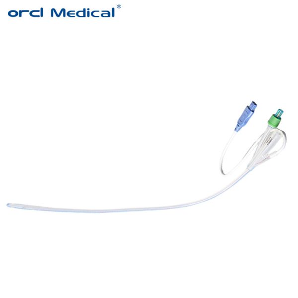 Medical use or veterinary use Silicone Foley Catheter with Temperature Probe (sensor)