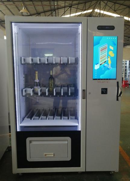 Máquina de venda automática de coquetéis comerciais com verificação de idade para garrafas de vinho alcoólico de cerveja