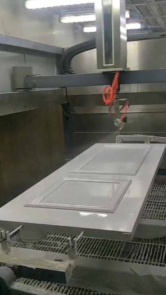 Reciprocating Automatic Spray Painting Machine for Cabinet Doors & Wood Panels