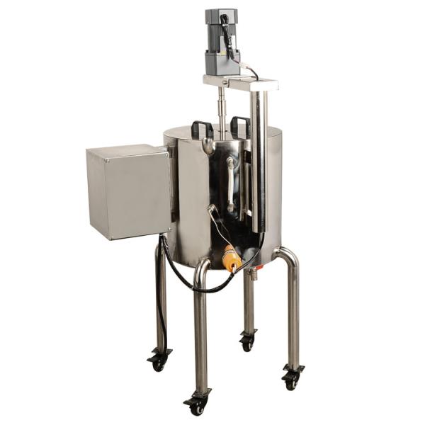 100 r/min Máquina de enchimento aquecida Material de batom Mexer e aquecer Balde de aço inoxidável 30L