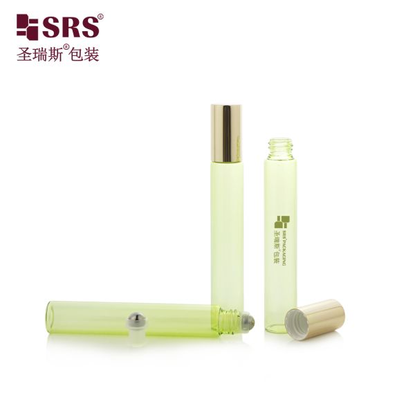 BLP-10ML Empty Transparent Glass Tube Eye Oil Roller Ball Bottle No Leakage Pocket Size