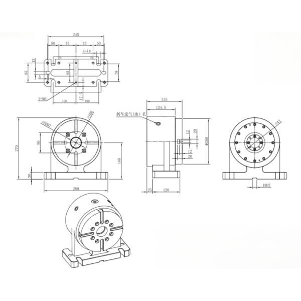 4 Axis Disc Type Cnc Machine Tailstock For W Series Rotary Tables With Precision Support