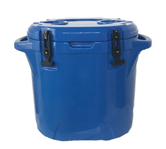 refrigerador do gelo de 25L Rotomolded, caixa mais fresca redonda de acampamento exterior