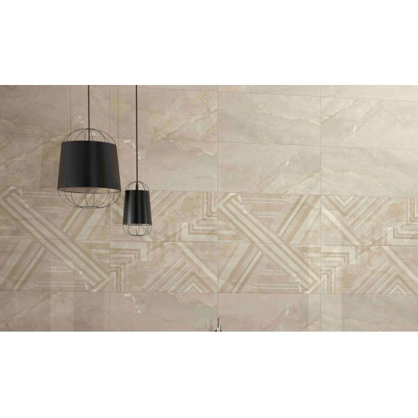 Bathroom Wall Glazed Porcelain Tile / Indoor Ceramic Tile Simple Style