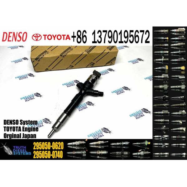 New Quality Diesel Injector 295050-0740 295050-0620 23670-30420 for 1KD-FTV 2KD-FTV D-4D 2.0 VVTi