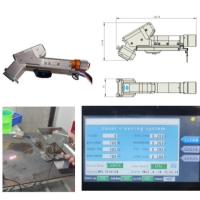 Machine de nettoyage laser à main industrielle pour les métaux en acier au carbone avec une taille de faisceau de 0 à 300 mm