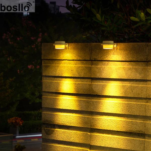 8-10 Horas de Tempo de Trabalho Iluminação solar de exterior com design máximo D 12cm H 6cm