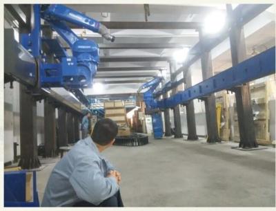 Automatic Steel Robot Rail System For Flame Plating Long Working Life
