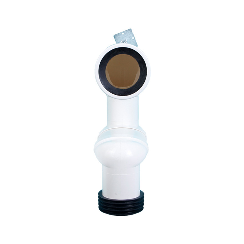 White PVC Bathroom Pipe Connector Type Toilet Accessory Toilet Sitting Basin Pipe