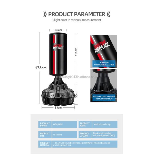 Empty Custom Boxing Bag Pro Fierce Reflex Boxing Bag Sand Filled Base Punching Bag