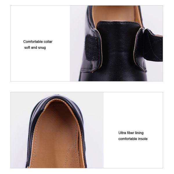 Boy School Uniforms School Shoes Black Formal Leather Shoes Soft Comfortable And Durable