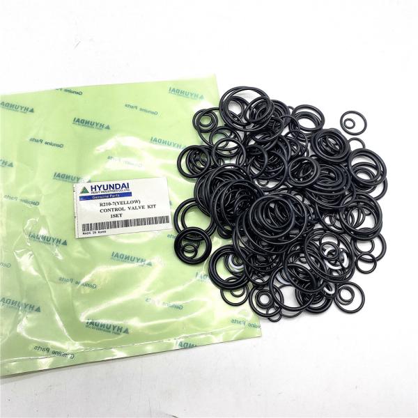 Yellow Valve Control Valve Seal Kit For R210-7 HYUNDAI Excavator