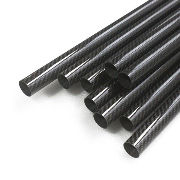 Durable & High Strength Round Shaped Roll Wrapped Carbon Fiber Tube