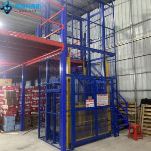 Custom 2-10 Ton Electric Freight Elevator Lift For Cargo / Goods Hydraulic Lift
