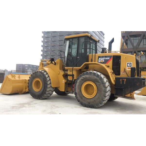 2021 год Оригинальный двигатель Caterpillar 966H Передний погрузчик Подержанное оборудование машины