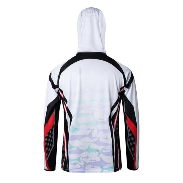 Moisture Wicking Outdoor Fishing Clothing Hooded Long Sleeve Fishing Shirts