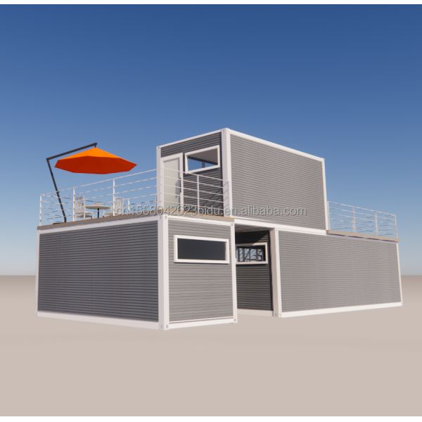 Hotel Prefabricated Foldable Container Shop With Steel Frame Galvanized Steel Bending 180g Material