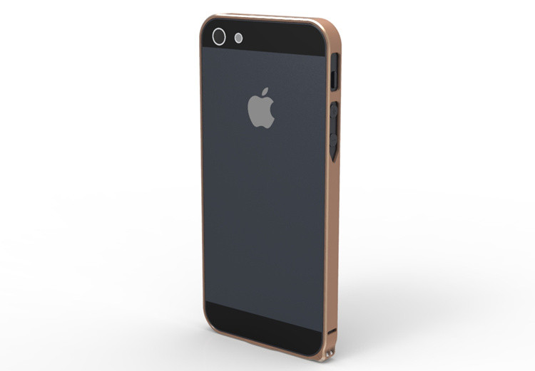 Light Weight Silver Aluminum Bumper Case , Hard Phone Cases