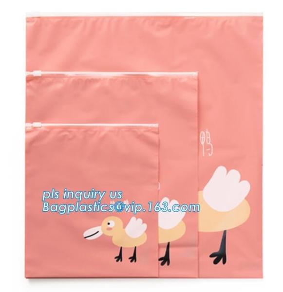 Clear poly leakproof plastic slider zipper bags for packaging, slider zipper lock bag, Plastic Slider Top Zipper Bag