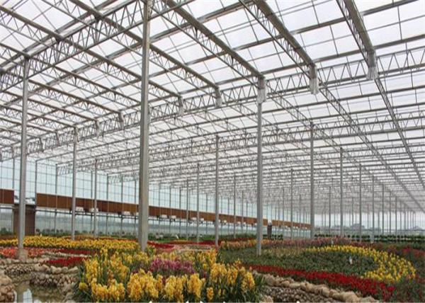 Stable Transmittance Garden Glass Greenhouse 6mm Polycarbonate Twin Wall Covering