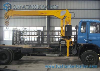6.3 Ton Telescopic Boom Straight Arm Crane Mounted Truck 11260 mm Working Radius
