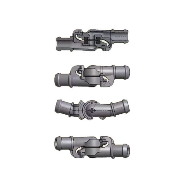 Железнодорожное покрытое электрофорезное соединителя UIC шланга системы торможения 11MPA стандартное