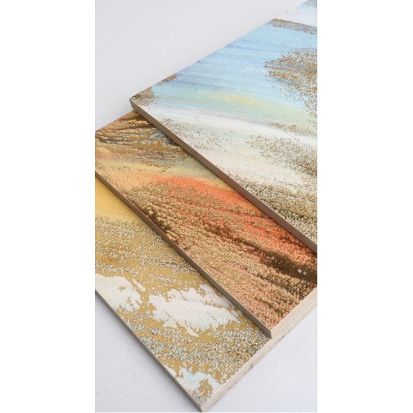 telhas da parede do fundo da tevê do GV de 20x20cm, estilo dourado do arco-íris do azulejo W.A0.02