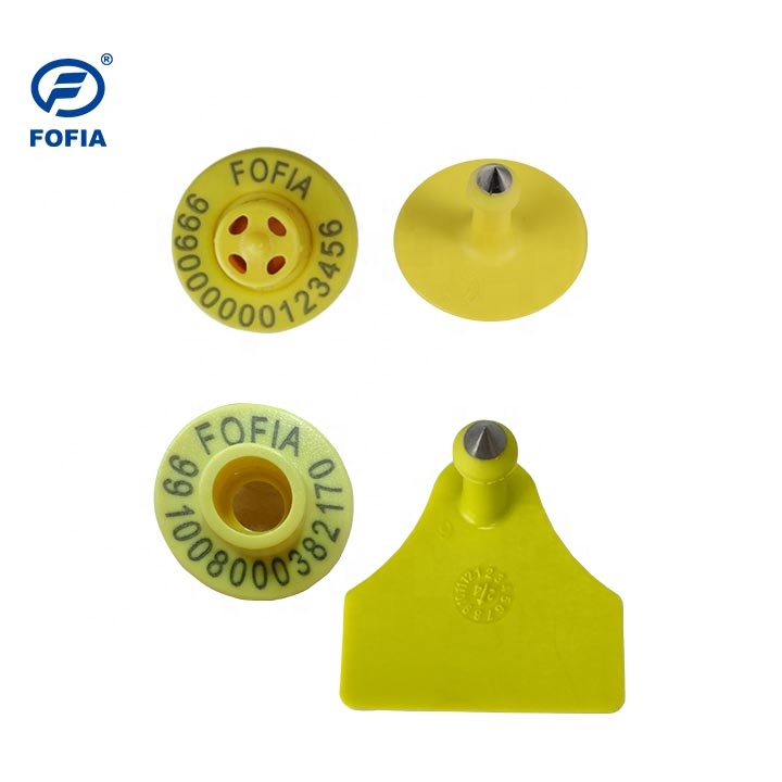 Fofia Waterproof Combination Electronic Animal Tracking Ear Tag New High Quality RFID TPU Laser Coding 3 Years Warranty Goat