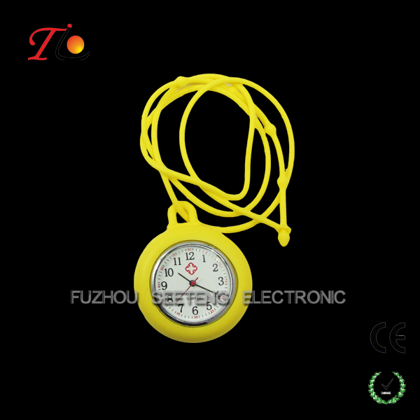 Interesting slicone slim and long band/strap nurse watches wholesale necklace watch